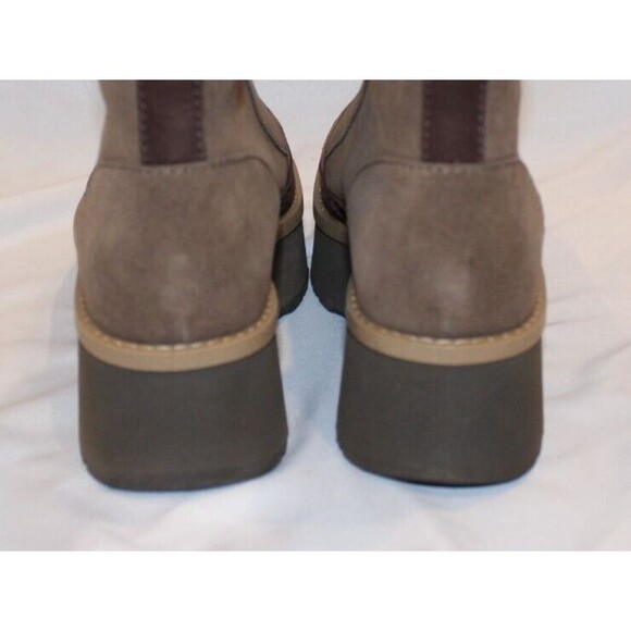 WOMENS HICKORY UGG CITYFUNC SUEDE ZIP PLATFORM BOOTS‎ NEW! - Picture 5 of 7